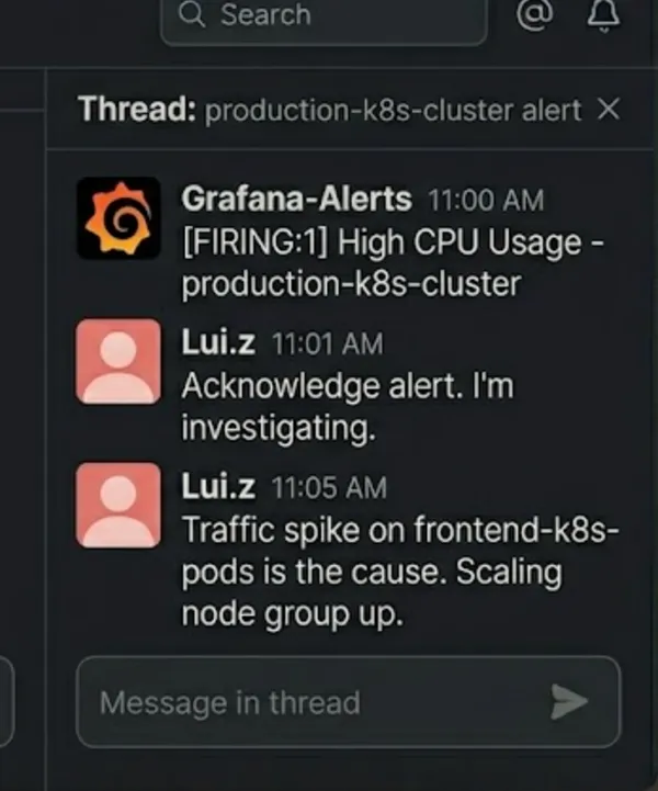 Slack conversation 2