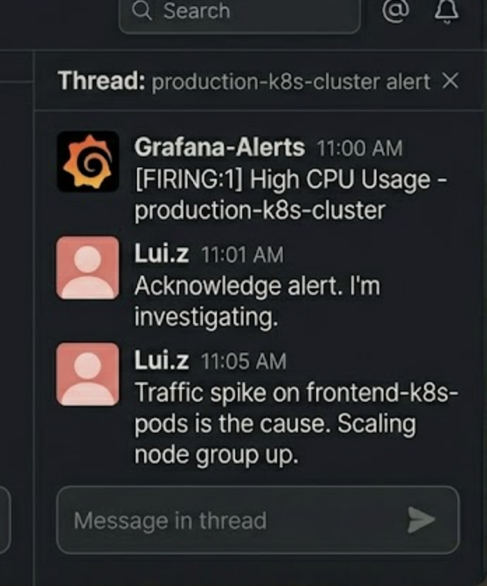 Slack conversation 2